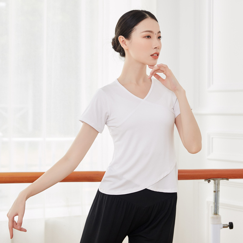 Топ за модерен танц за тренировки – женски слим фит, Modal плат 95%, подплата Modal 95%, подходящ за всички сезони