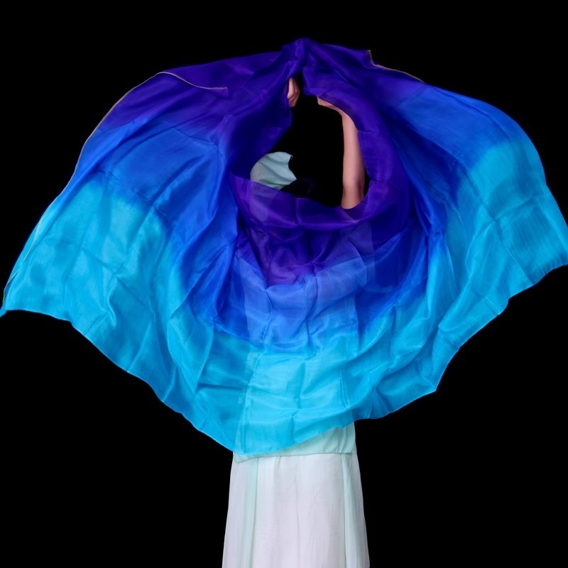 Копринен шал за танц на корема, ръчно хвърлян реквизит за тренировка (За възрастни, Пролет 2025, Бранд: Друг)