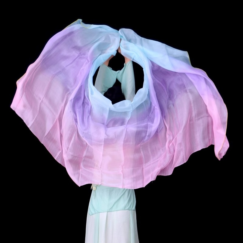 Копринен шал за танц на корема, ръчно хвърлян реквизит за тренировка (За възрастни, Пролет 2025, Бранд: Друг)