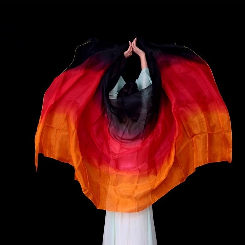 Копринен шал за танц на корема, ръчно хвърлян реквизит за тренировка (За възрастни, Пролет 2025, Бранд: Друг)