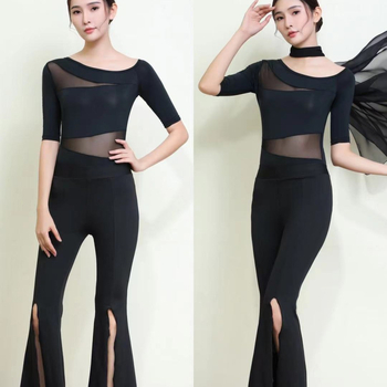 Set costum dans modern; material amestec bumbac; exterior 80% nailon; căptușeală acrilic 80%; culoare uni; femeie