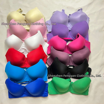 Бюстгальтер за Belly Dance с 3/4 чашка, тънка формована чашка, свалящи се двойни презрамки, двойни катарами на гърба, нейлонов външен плат с памучна подплата