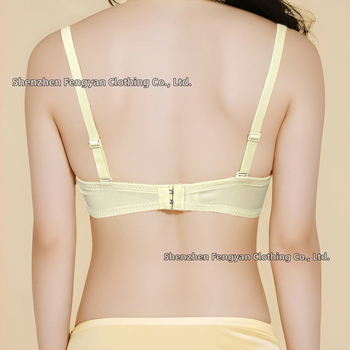 Бюстгальтер за Belly Dance с 3/4 чашка, тънка формована чашка, свалящи се двойни презрамки, двойни катарами на гърба, нейлонов външен плат с памучна подплата
