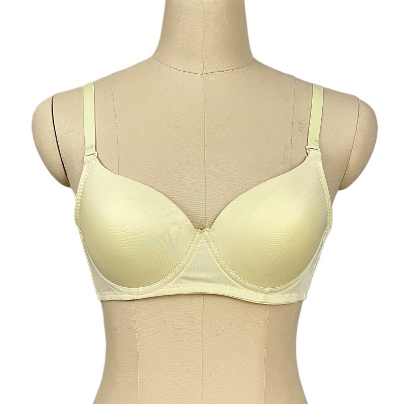Бюстгальтер за Belly Dance с 3/4 чашка, тънка формована чашка, свалящи се двойни презрамки, двойни катарами на гърба, нейлонов външен плат с памучна подплата