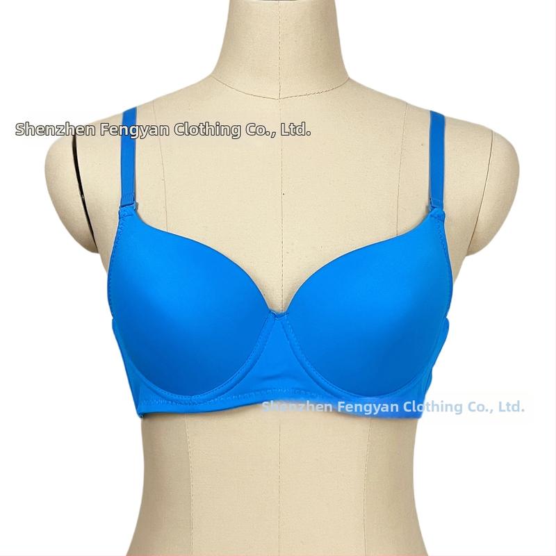 Бюстгальтер за Belly Dance с 3/4 чашка, тънка формована чашка, свалящи се двойни презрамки, двойни катарами на гърба, нейлонов външен плат с памучна подплата