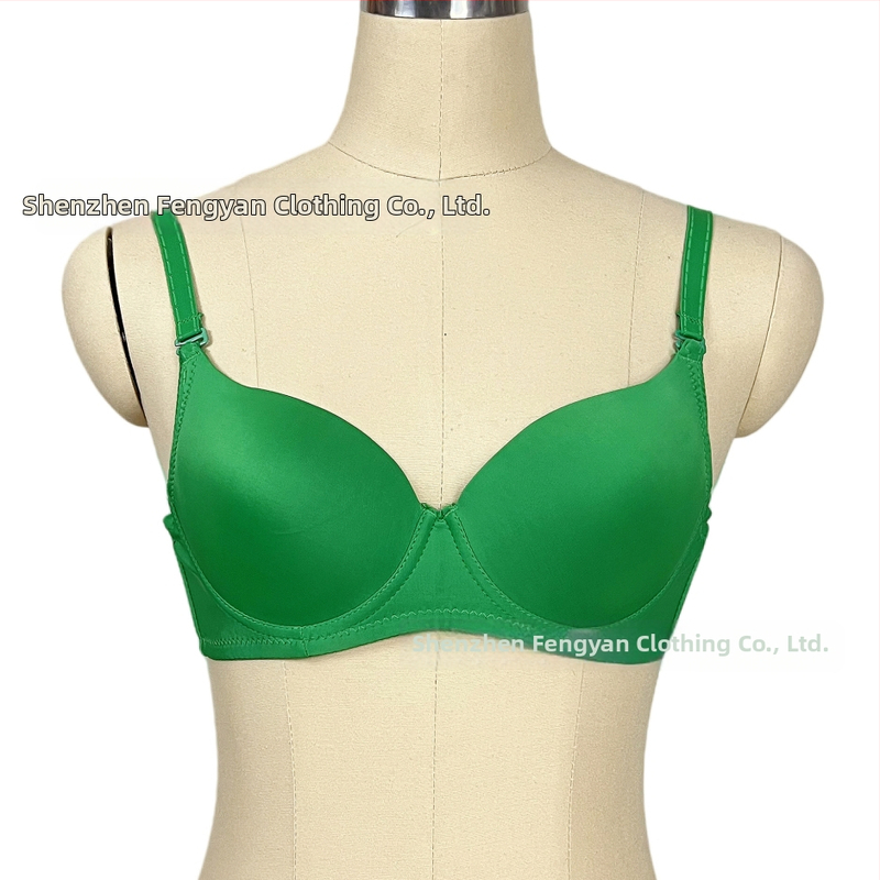 Бюстгальтер за Belly Dance с 3/4 чашка, тънка формована чашка, свалящи се двойни презрамки, двойни катарами на гърба, нейлонов външен плат с памучна подплата