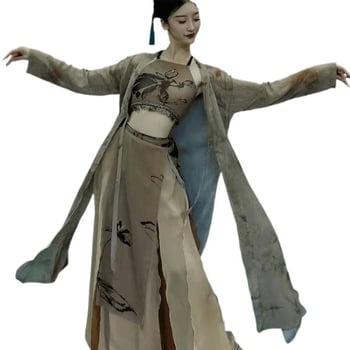 Komplet za ples belly dance s perlicama (šifon/poliester; 95% poliester; unisex; ljeto 2022)