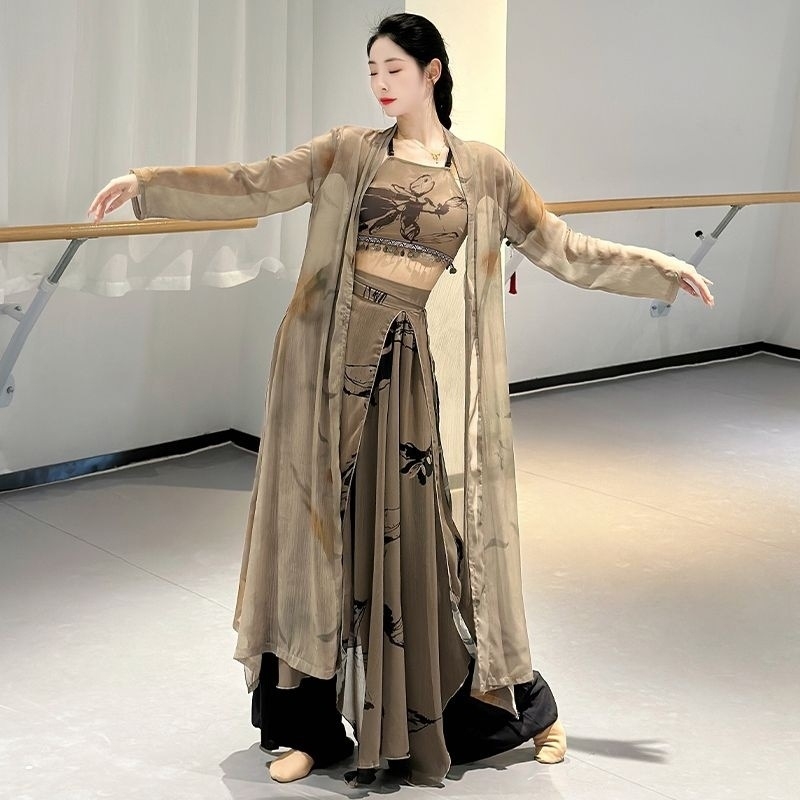 Komplet za ples belly dance s perlicama (šifon/poliester; 95% poliester; unisex; ljeto 2022)