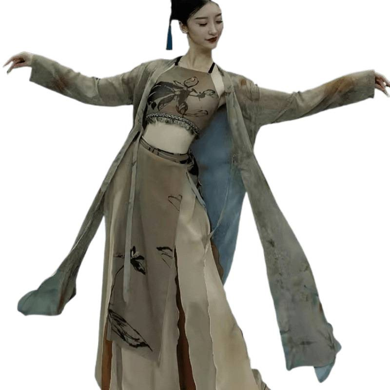 Komplet za ples belly dance s perlicama (šifon/poliester; 95% poliester; unisex; ljeto 2022)