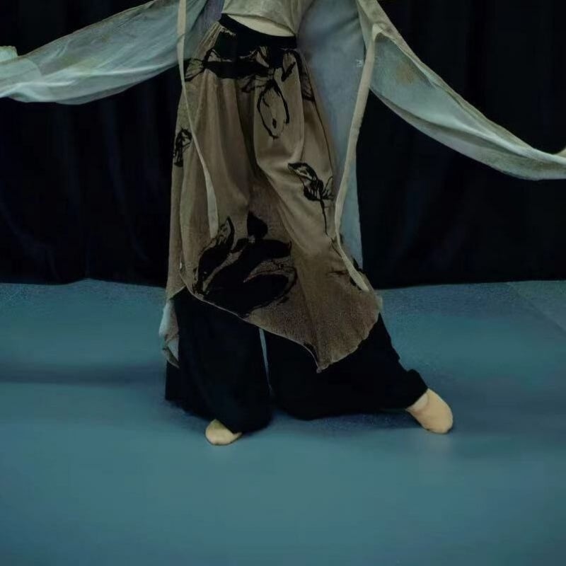 Komplet za ples belly dance s perlicama (šifon/poliester; 95% poliester; unisex; ljeto 2022)