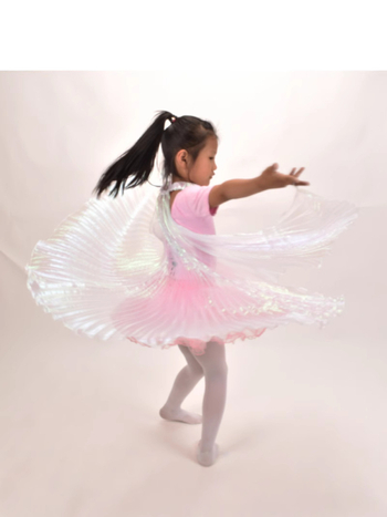 Costum Belly Dance cu pelerină, gât halter și aripi croșetate manual, îmbrăcăminte de scenă unisex, țesătură Pingqicai poliester, iarna 2022