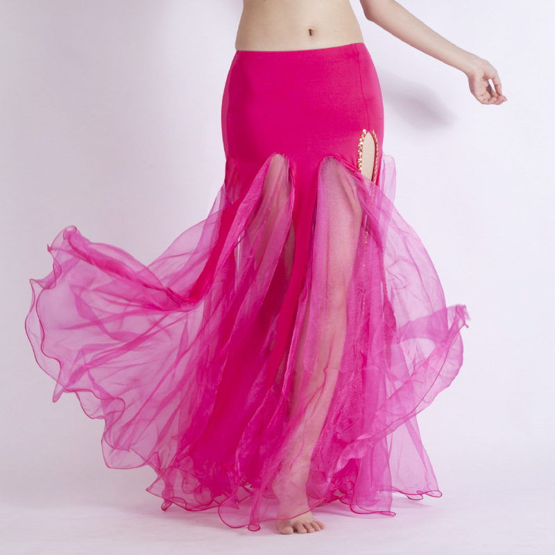 Scenski kostim za belly dance sa podijelom, euro-američki stil, za žene, 70% poliester / 30% PVC