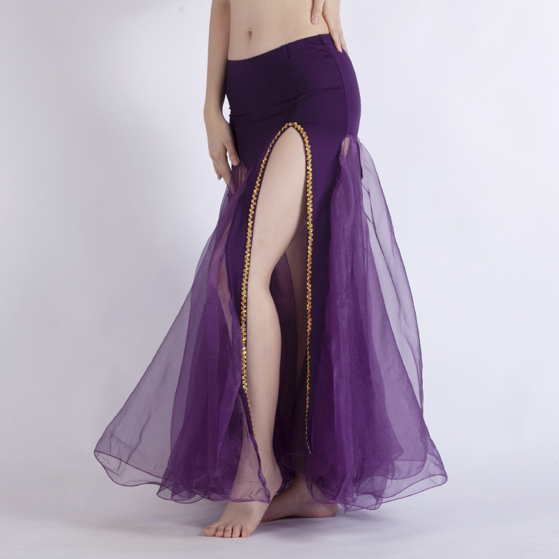 Scenski kostim za belly dance sa podijelom, euro-američki stil, za žene, 70% poliester / 30% PVC