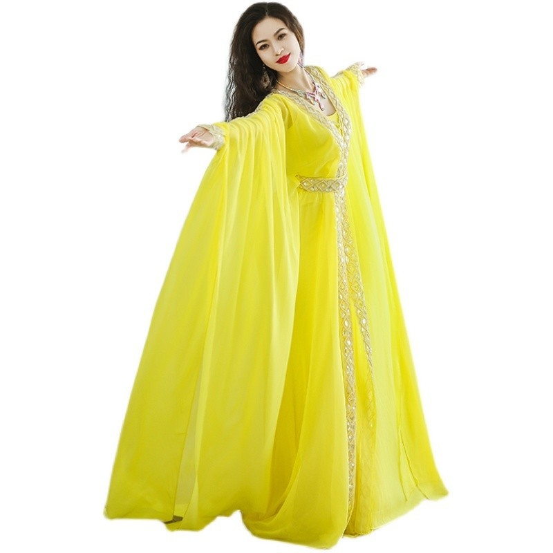 Dance of the Whole City Khaleegy kostim za trbušni ples – Pearl Chiffon + Modell tkanina, 90% poliester, za odrasle žene