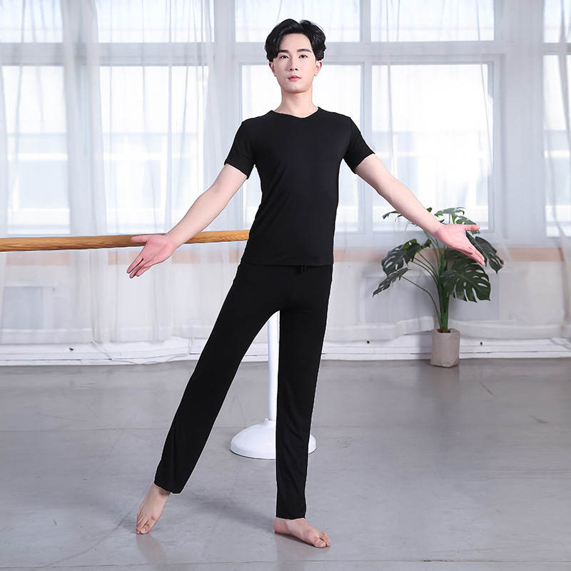 Férfiak számára készült modern táncnadrág jóga, belly dance, balett és latin táncokhoz — finom viszkóz anyag, bélés 95% pamut