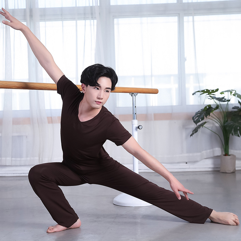 Férfiak számára készült modern táncnadrág jóga, belly dance, balett és latin táncokhoz — finom viszkóz anyag, bélés 95% pamut