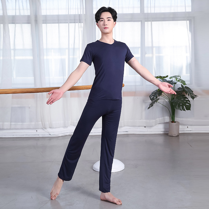 Férfiak számára készült modern táncnadrág jóga, belly dance, balett és latin táncokhoz — finom viszkóz anyag, bélés 95% pamut