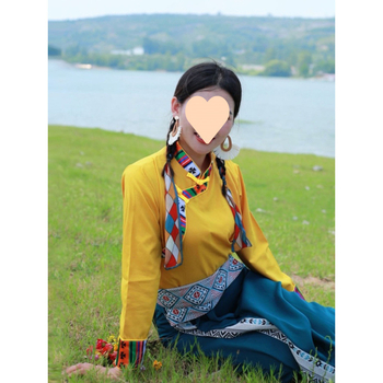 Tibetanska omotna suknja za belly dance, unisex, ljeto 2022, glavni sadržaj tkanine 95%+