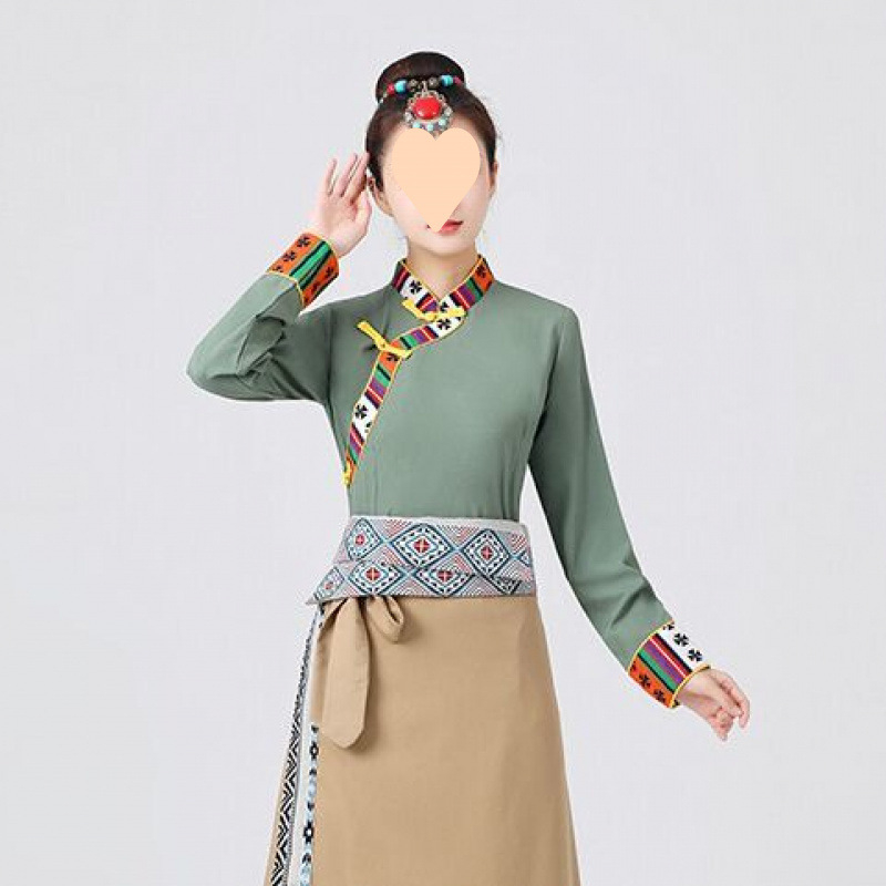 Tibetanska omotna suknja za belly dance, unisex, ljeto 2022, glavni sadržaj tkanine 95%+