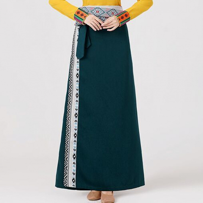 Tibetanska omotna suknja za belly dance, unisex, ljeto 2022, glavni sadržaj tkanine 95%+