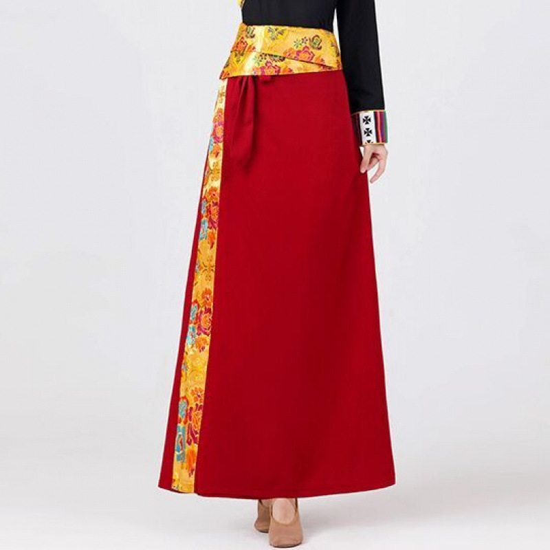 Tibetanska omotna suknja za belly dance, unisex, ljeto 2022, glavni sadržaj tkanine 95%+
