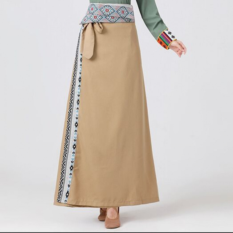 Tibetanska omotna suknja za belly dance, unisex, ljeto 2022, glavni sadržaj tkanine 95%+