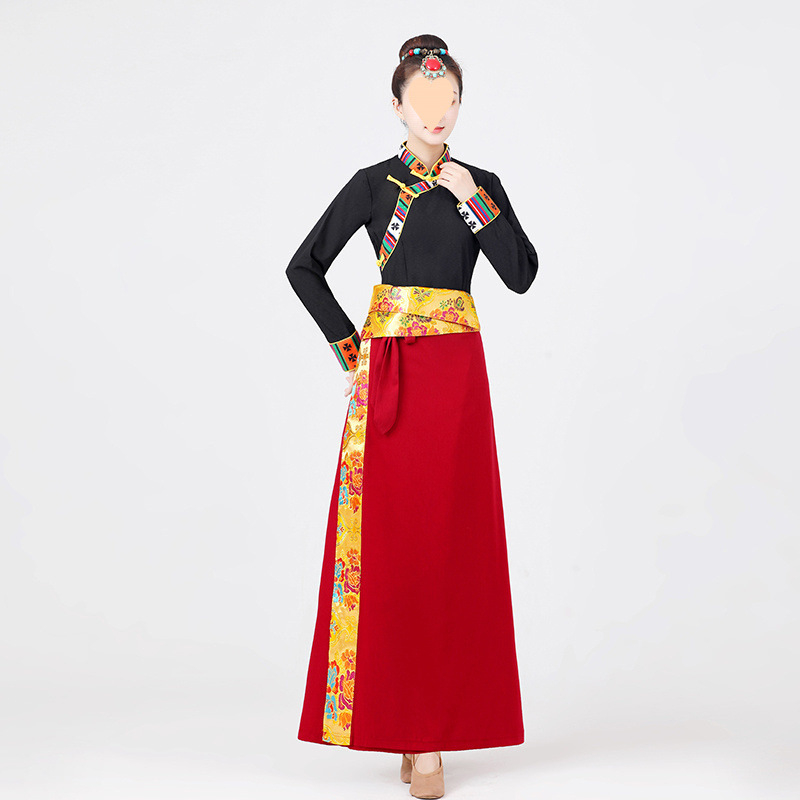 Tibetanska omotna suknja za belly dance, unisex, ljeto 2022, glavni sadržaj tkanine 95%+