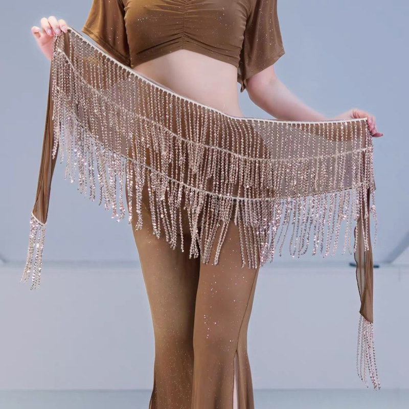 Îmbrăcăminte pentru Belly Dance pentru antrenament, primăvara 2025, țesătură Tr fabric, țesătură principală PVC, conținut ≤30%, stil chinezesc