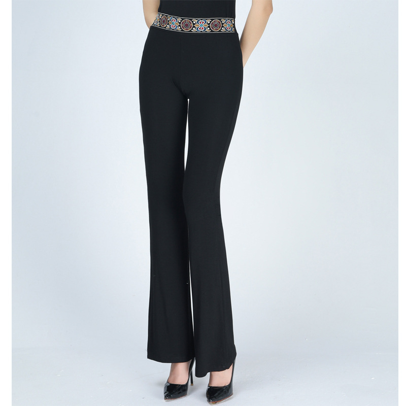 Costum de dans pentru femei, croială Slim, cusături etnice, Material Modal 80%, potrivit pentru show și repetiții de dans