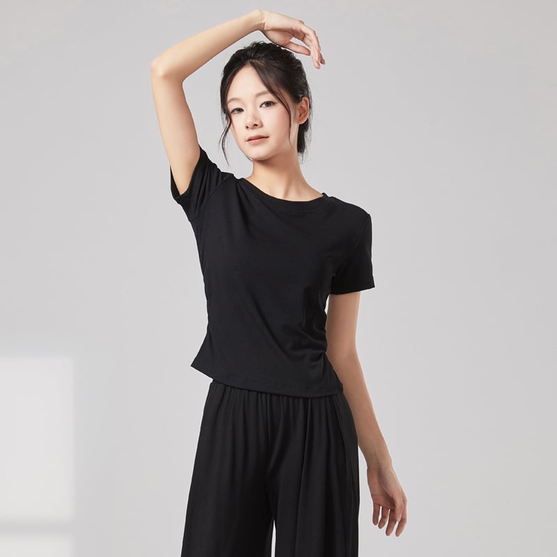 Γυναικείο τοπ χορού | Σύγχρονο κοστούμι χορού | Ύφασμα βισκόζη 92% με επένδυση από βαμβάκι | Μονόχρωμο | Ενήλικες χορεύτριες