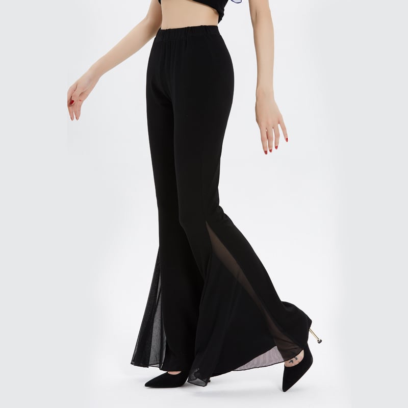 Ženske plesne hlače Belly Dance, široki kroj s velikim rubom suknje, Modal/Viskoza 92% (Podstava Modal 92%)