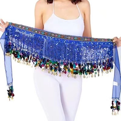 Lanac za struk s resicama za belly dance — plastični, jednodijelni krug, unisex za odrasle, zimsko izdanje 2023