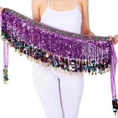 Lanac za struk s resicama za belly dance — plastični, jednodijelni krug, unisex za odrasle, zimsko izdanje 2023