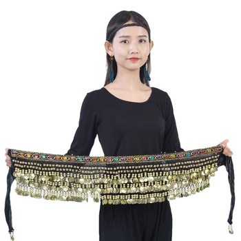 Pojasna veriga za belly dance s dijamantnim ukrasima, metalni materijal, sportski stil, za vježbanje i nastup