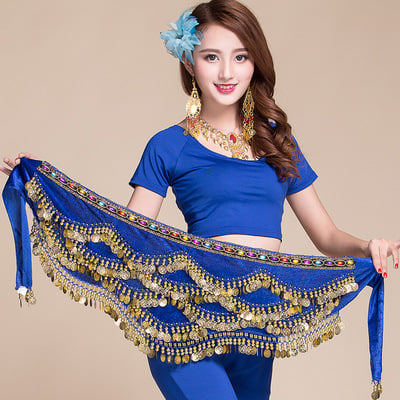 Ζώνη μέσης για Belly Dance – Νείλος, βελούδινη, φαρδιά >4 cm, με αυτόματο κλείσιμο, καπάκι ζώνης από υφαντό ύφασμα, χειροποίητες χάντρες