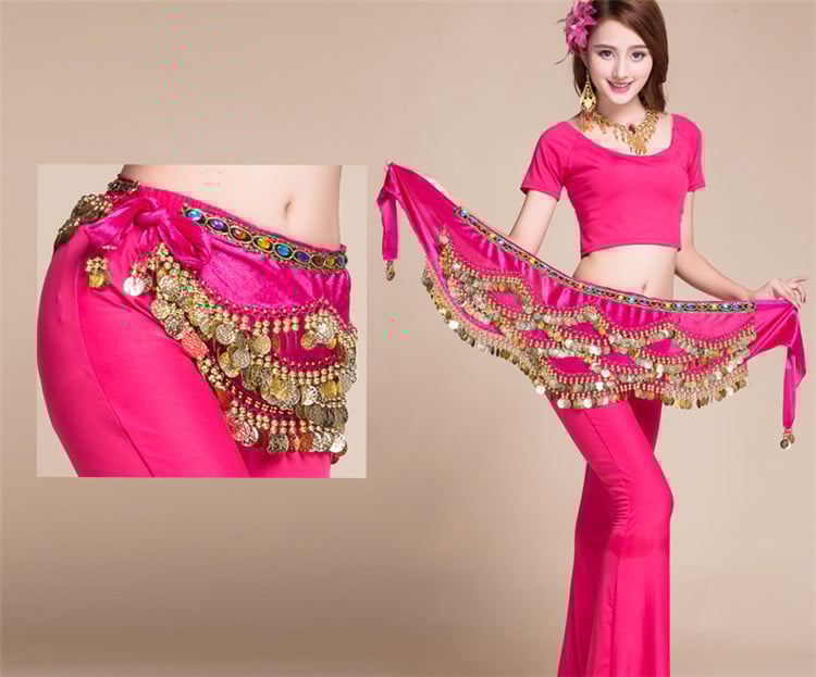 Ζώνη μέσης για Belly Dance – Νείλος, βελούδινη, φαρδιά >4 cm, με αυτόματο κλείσιμο, καπάκι ζώνης από υφαντό ύφασμα, χειροποίητες χάντρες