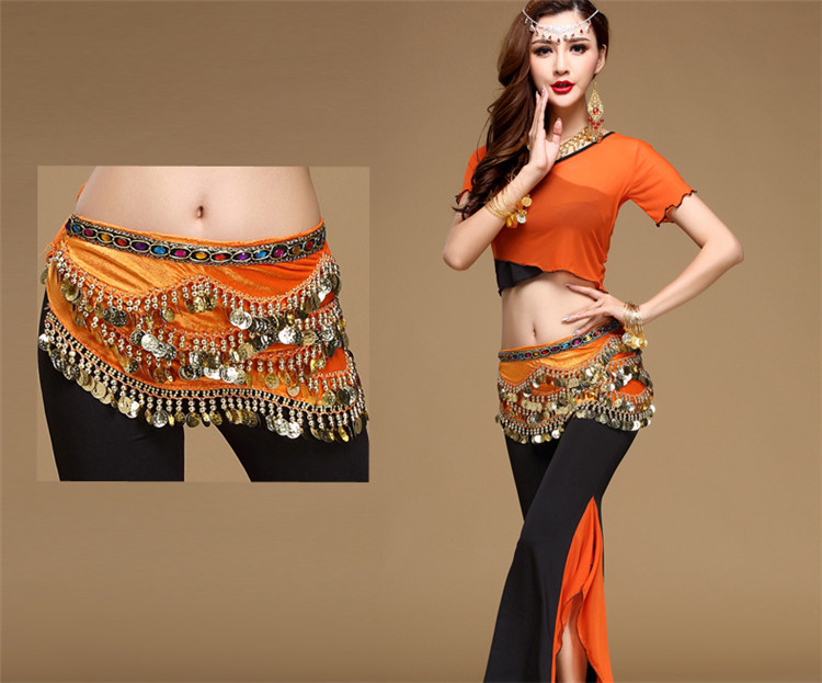 Ζώνη μέσης για Belly Dance – Νείλος, βελούδινη, φαρδιά >4 cm, με αυτόματο κλείσιμο, καπάκι ζώνης από υφαντό ύφασμα, χειροποίητες χάντρες