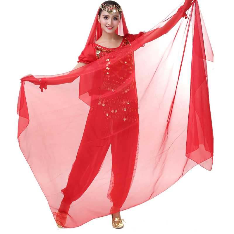 Šal Belly Dance od šifona, poliester, unisex, za vježbanje i nastupe, Yihuang, ljeto 2025