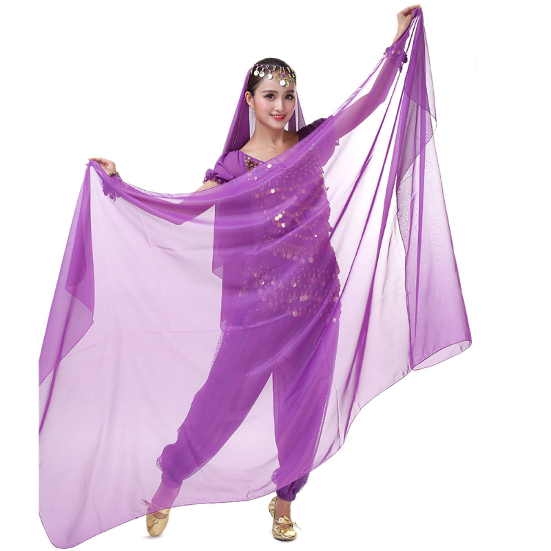 Šal Belly Dance od šifona, poliester, unisex, za vježbanje i nastupe, Yihuang, ljeto 2025