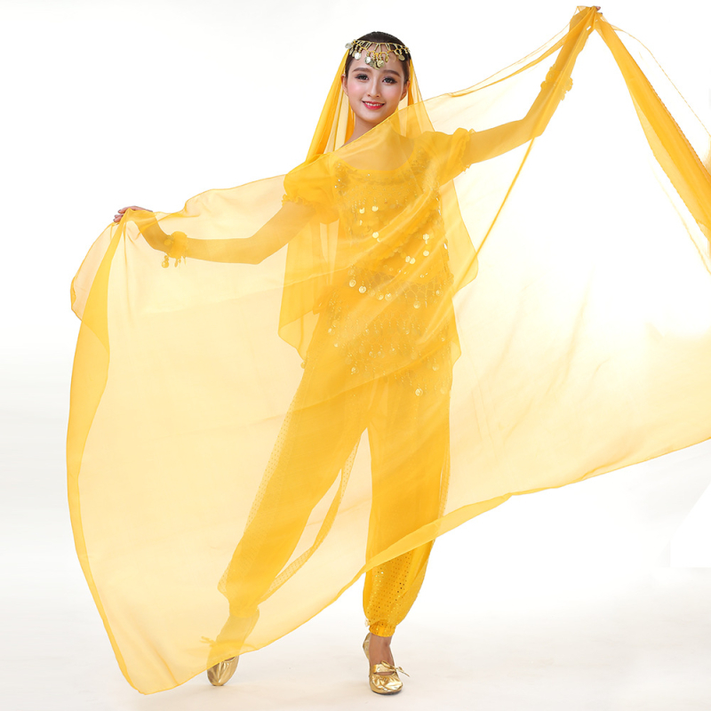 Šal Belly Dance od šifona, poliester, unisex, za vježbanje i nastupe, Yihuang, ljeto 2025