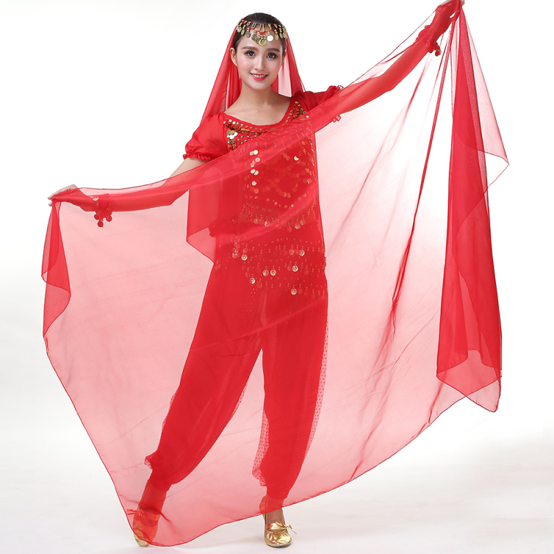 Šal Belly Dance od šifona, poliester, unisex, za vježbanje i nastupe, Yihuang, ljeto 2025