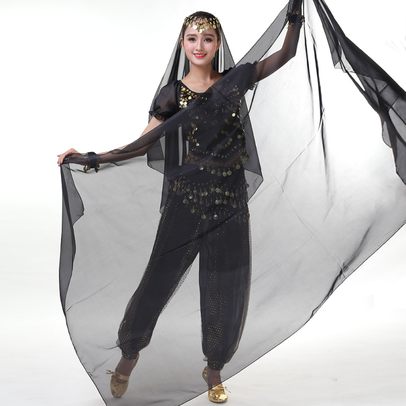 Šal Belly Dance od šifona, poliester, unisex, za vježbanje i nastupe, Yihuang, ljeto 2025