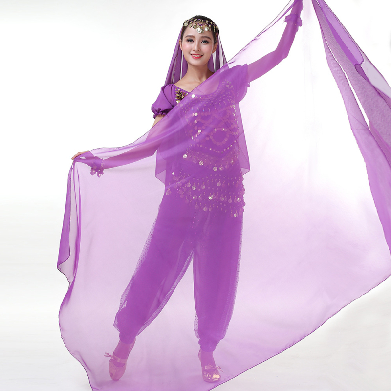 Šal Belly Dance od šifona, poliester, unisex, za vježbanje i nastupe, Yihuang, ljeto 2025
