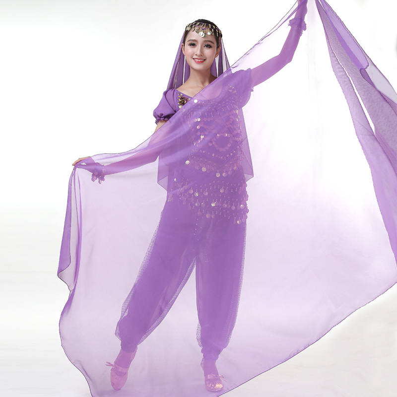 Šal Belly Dance od šifona, poliester, unisex, za vježbanje i nastupe, Yihuang, ljeto 2025