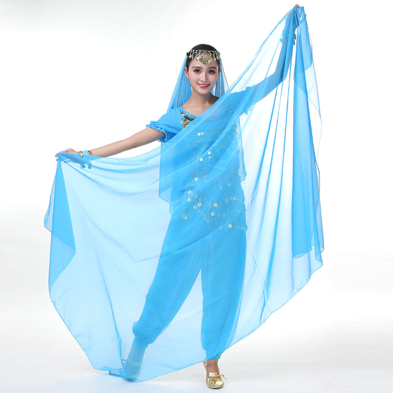 Šal Belly Dance od šifona, poliester, unisex, za vježbanje i nastupe, Yihuang, ljeto 2025