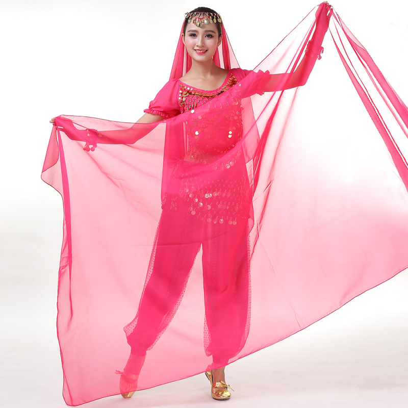 Šal Belly Dance od šifona, poliester, unisex, za vježbanje i nastupe, Yihuang, ljeto 2025