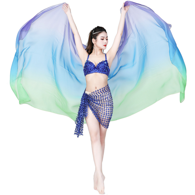 Шифонен шал за Belly Dance - Полиестерова материя, Неутрален пол, Приложения: Belly Dance, Opening Dance, Indian Dance, Xinjiang Dance (Spring 2023)