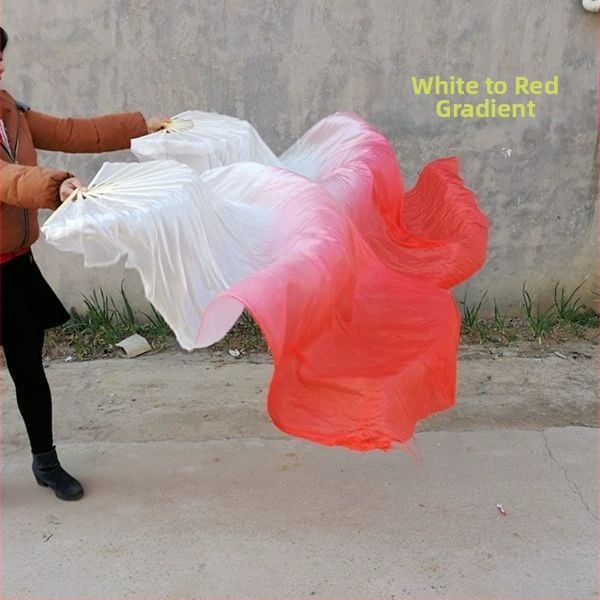 Šilko šokių vėduoklė su koi raštu belly dance ir Yangko – suaugusiųjų pasirodymų aksesuaras