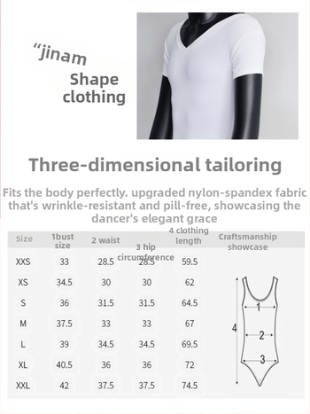 Chlapčenský baletný tréningový set s leotardom — profesionálne tanečné oblečenie, Nylon/Spandex zmes, podšívka Spandex