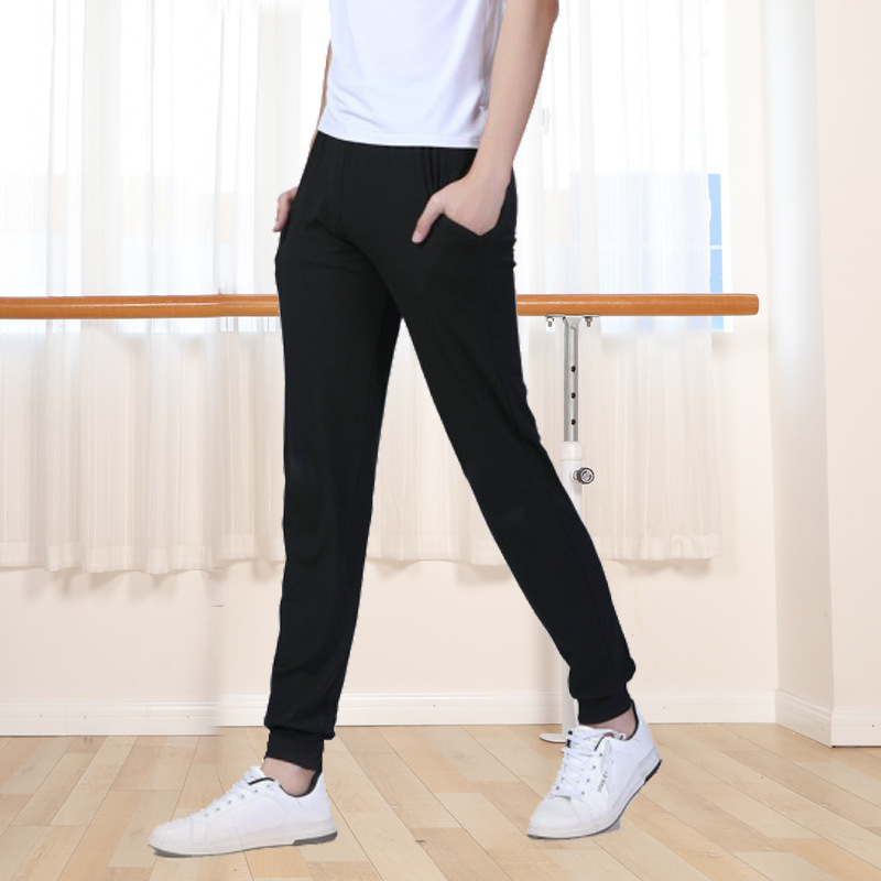 Pantalone za ples za moderni ples — Unisex, Modal tkanina s 90% viskoze, Modal podstava 90%, pogodni za scenske nastupe i razne plesne stilove